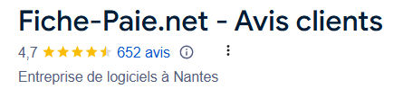 avis client fiche paie net avis google