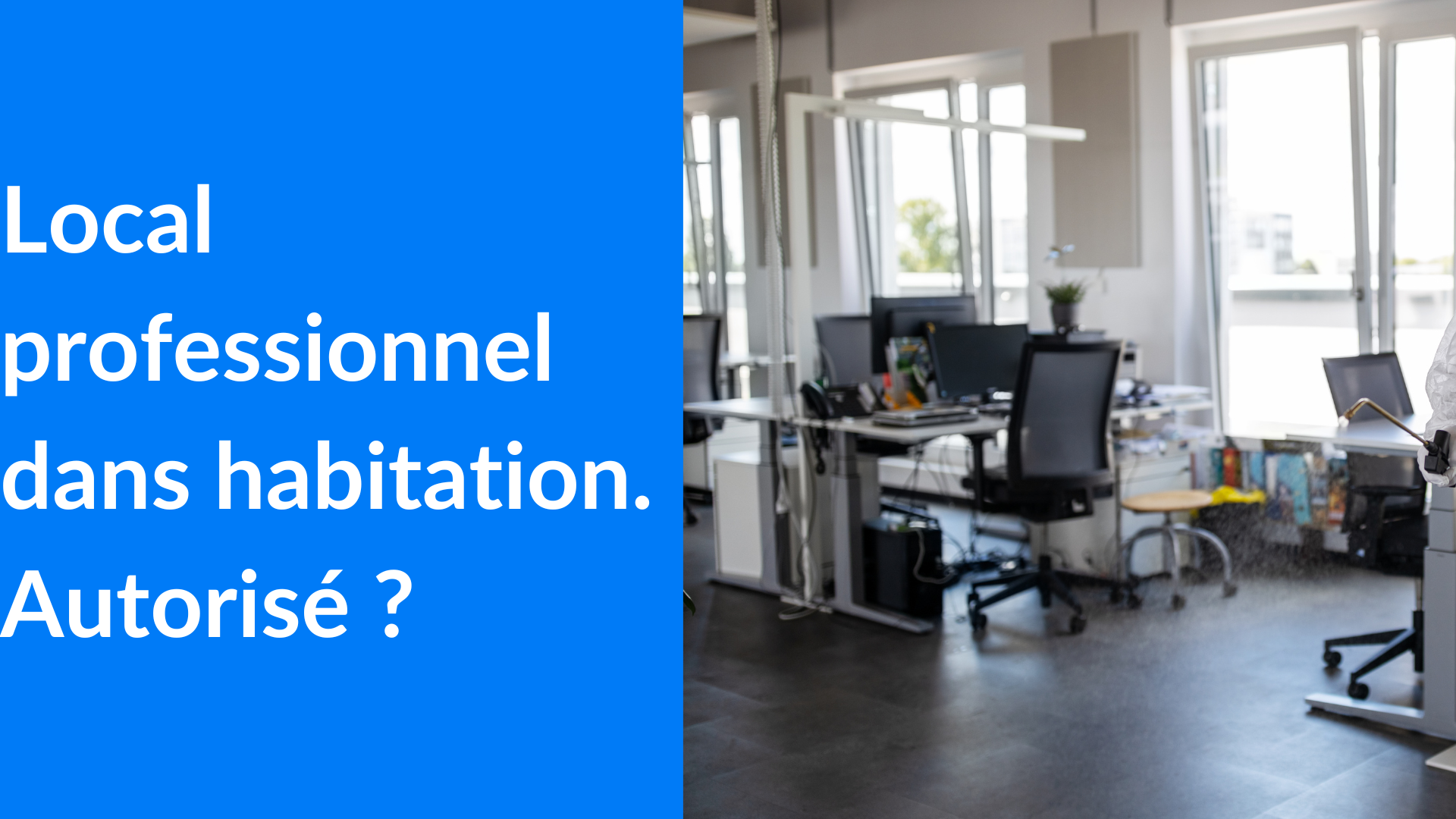 local professionnel dans habitation principale