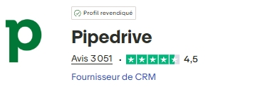 avis client pipedrive crm trustpilot