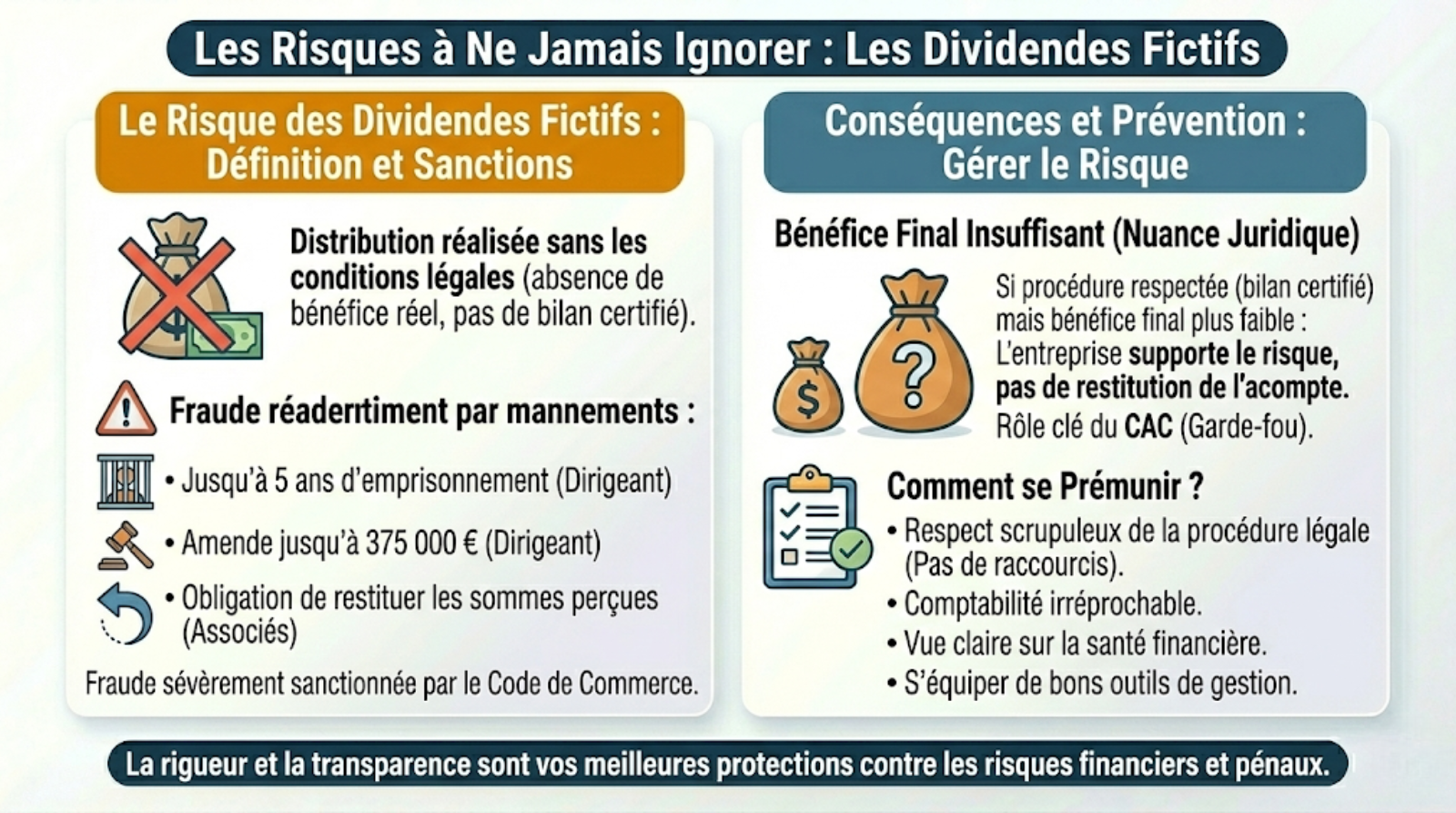 infographie les dividendes fictifs