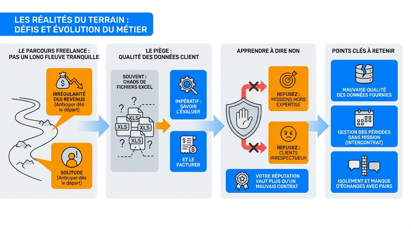 infographie les realites du terrain defis et evolution du metier devenir data analyst freelance