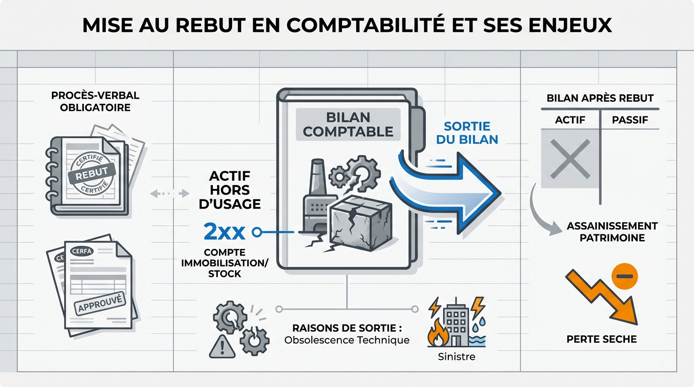 Mise au rebut d'une immobilisation hors d'usage et gestion comptable des actifs