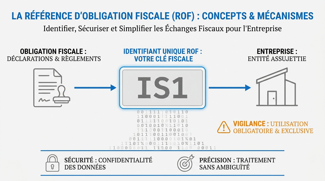 Schéma explicatif de la structure d'un code ROF pour une entreprise