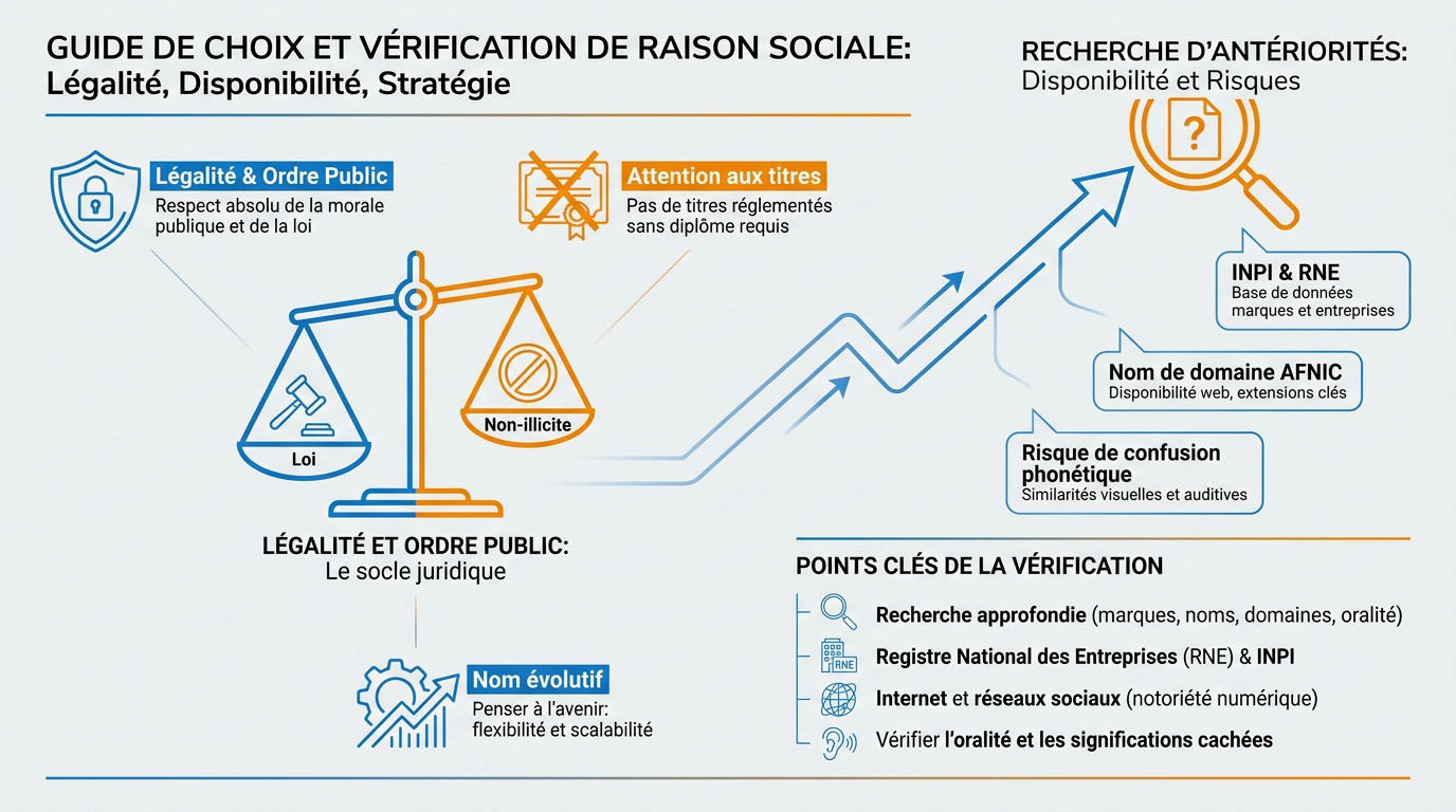 Guide pratique pour le choix et la vérification de la raison sociale d'une entreprise