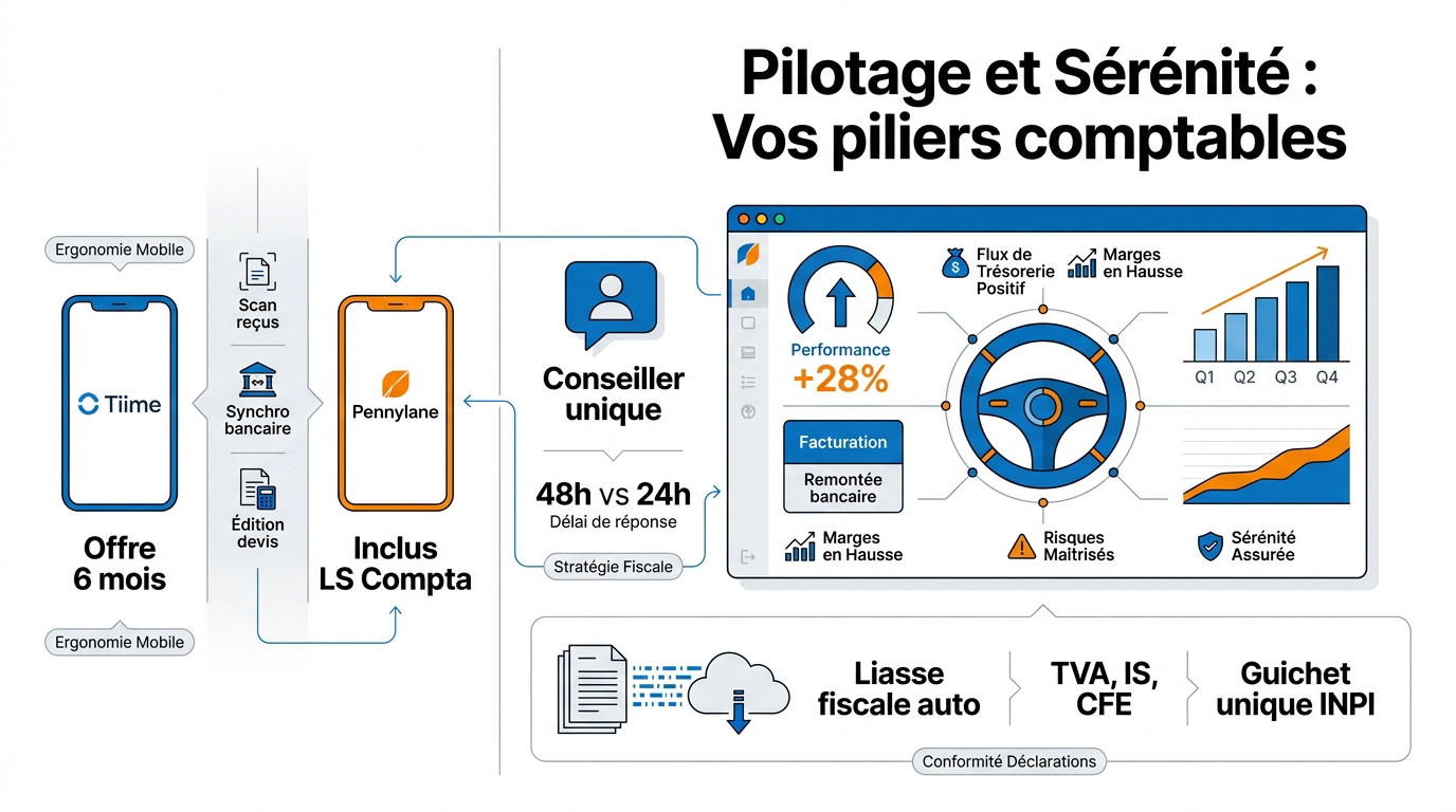 Interface de pilotage financier pour entrepreneur en ligne